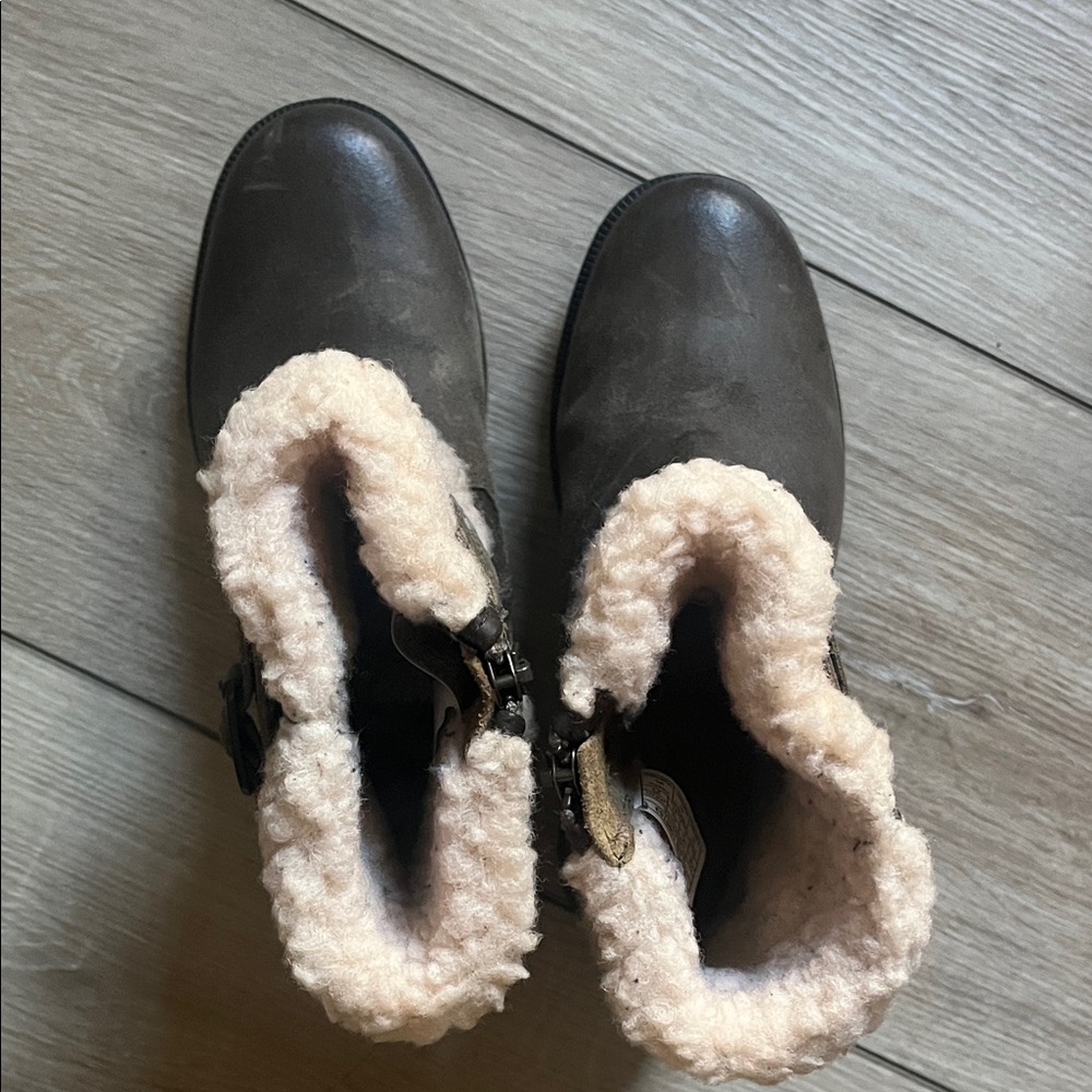 UGG Ankle Boots in Brown and Cream